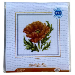 Unikko-ristipistotyö H167