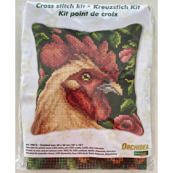 Kukko-ristipistotyyny 99018