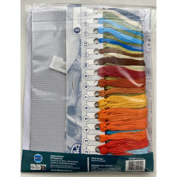 Lokit meren yllä -ristipistotyyny CU101