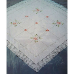 Villiruusu-ristipistoliina 80x80 cm L-031