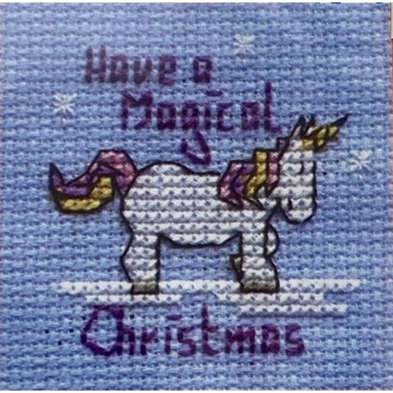 Taianomaista joulua! -ristipistokortti 004-N38stl