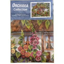 Kukkien ympäröimä talo -kanavatyö 2487J ilman lankoja