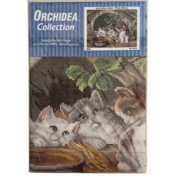 Kolme kissanpoikaa -kanavatyö 2884J ilman lankoja