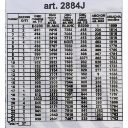 Kolme kissanpoikaa -kanavatyö 2884J ilman lankoja