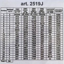 Aurinkoinen niitty -kanavatyö 2519J ilman lankoja