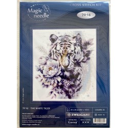 Valkoinen tiikeri -ristipistotyö 70-14