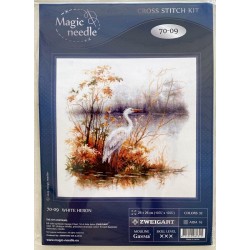 Valkoinen haikara -ristipistotyö 70-09