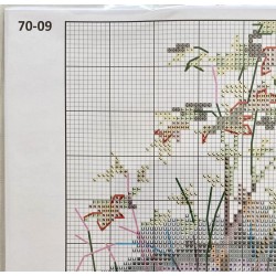 Valkoinen haikara -ristipistotyö 70-09