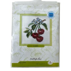 Kirsikka-ristipistotyö H250