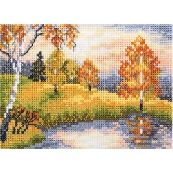 Kultainen metsä -ristipistotyö EH343