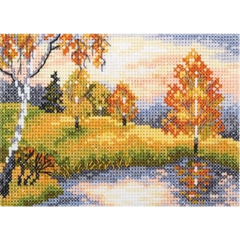 Kultainen metsä -ristipistotyö EH343