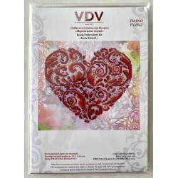 Pitsisydän-helmikirjontatyö TN-0542