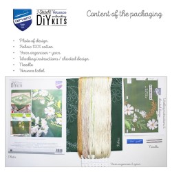 Valkoiset kukat -kirjottava liina PN-0222578