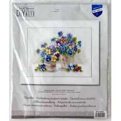 Kauniit orvokit -ristipistotaulu PN-0146578