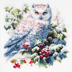 Lumipöllö-ristipistotyö 70-24