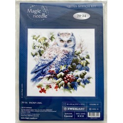 Lumipöllö-ristipistotyö 70-24