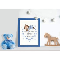 Poikavauva -ristipistotyö 1124