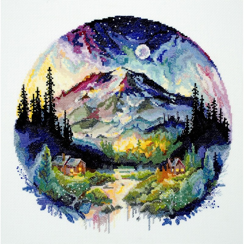 Maailman huipulla -ristipistotyö AH-189