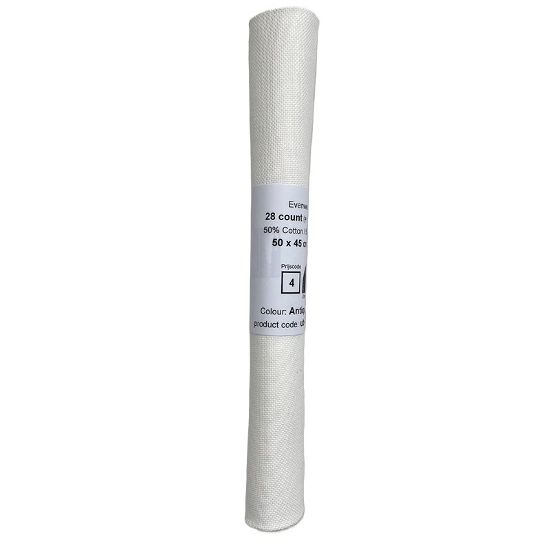 11 lankaa/cm antiikinvalkoinen kirjontakangaspala