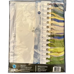 Lilan värinen ilta -ristipistotyö M1068