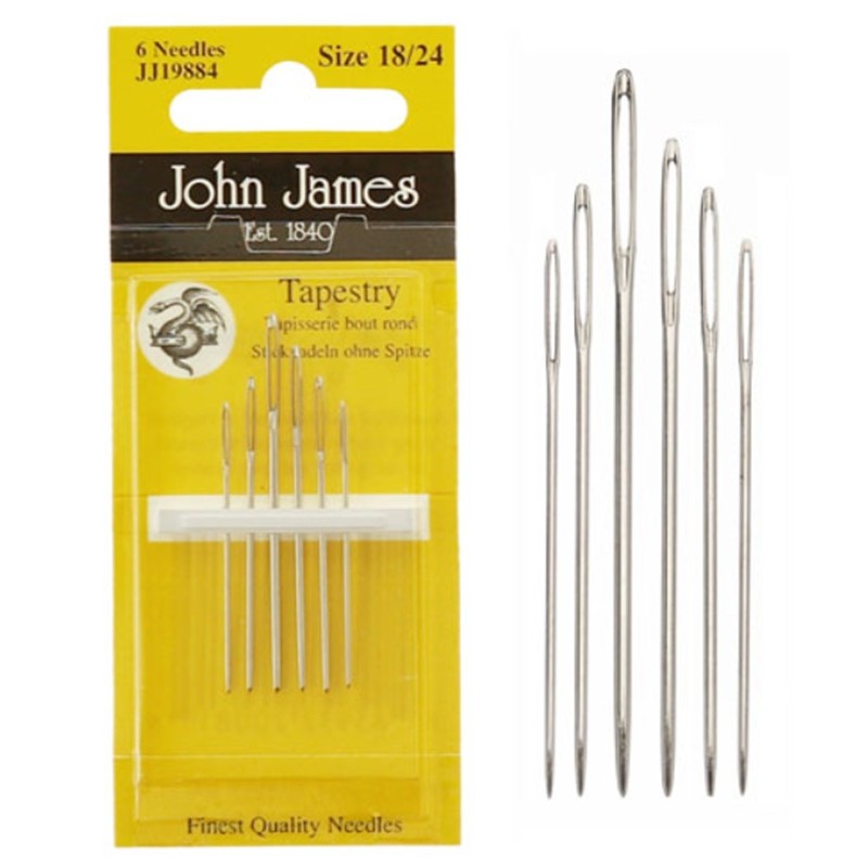 Pallokärkiset kirjontaneulat no.18/24