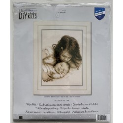 Vauva ja sisko -ristipistotyö PN-0148435