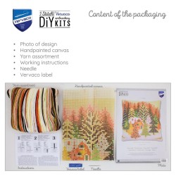 Joulukuuset-ristipistotyyny PN-0202573