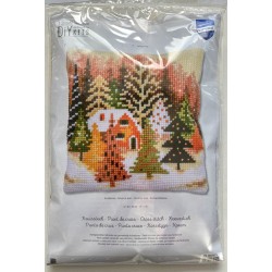 Joulukuuset-ristipistotyyny PN-0202573