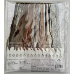 Viiksekäs vakooja -ristipistotyö SANU-10