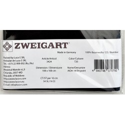 AIDA 14/100x100 cm -kirjontakangas musta