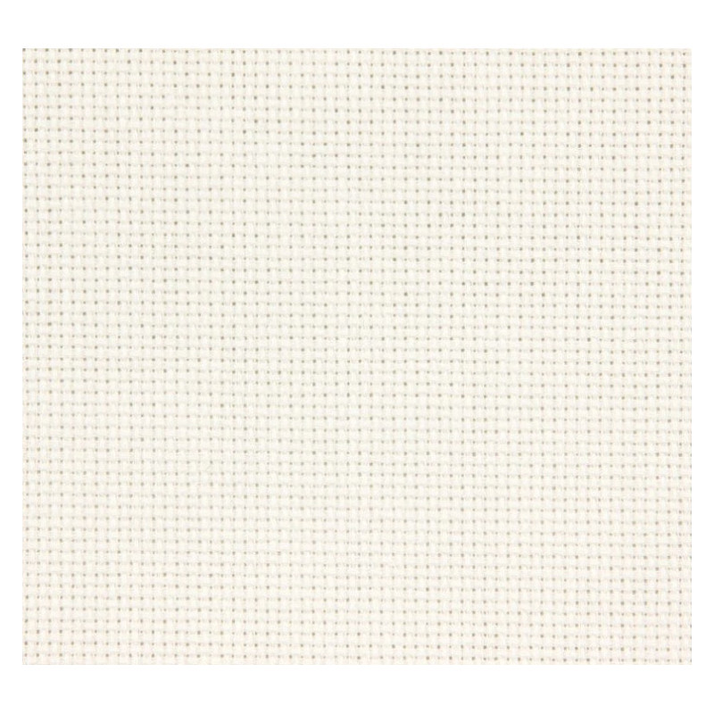 AIDA 18/50x100 cm -kirjontakangas luonnonvalkoinen