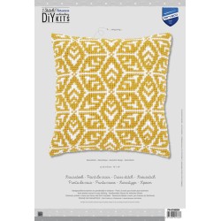 Keltainen geometria -ristipistotyyny PN-0166924