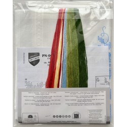 Joulutähdet ja -ruusut -ristipistokaitaliina PN-0013262