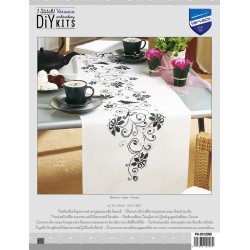 Kukat ja linnut -ristipistokaitaliina PN-0012995