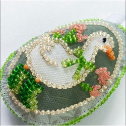 Pääsiäisvieraat-helmikirjontatyö ABT-058