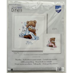 Nalle ja lempipeitto -ristipistotyö PN-0011901