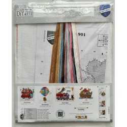 Nalle ja lempipeitto -ristipistotyö PN-0011901