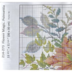 Joulutähdet-ristipistotyö 214-273