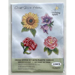 Kukat-ristipistokoristeet 124CS