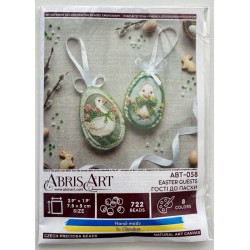 Pääsiäisvieraat-helmikirjontatyö ABT-058