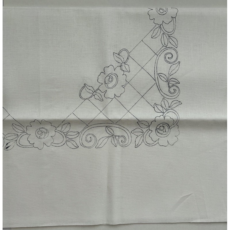 Kukka-liina 80x80 cm ilman lankoja L-113