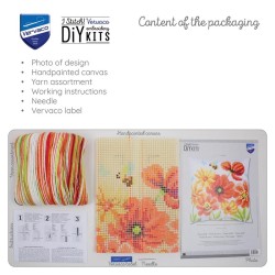 Unikot ja niittykukat -ristipistotyyny PN-0229215
