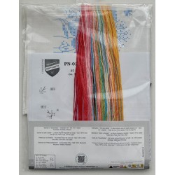 Unikot ja niittykukat -ristipistokaitaliina PN-0230706