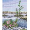 Suokanervan maisema -ristipistotyö M1063