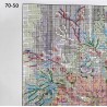 Kynttilä paloi -ristipistotyö 70-50