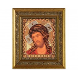 Kristus ja orjantappurakruunu -helmikirjontatyö RB-177