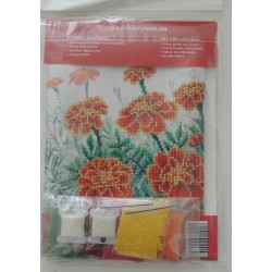 Samettikukat-helmikirjontatyö TN-0864