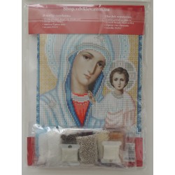 Kazanin jumalanäidin ikoni -helmikirjontatyö TN-457