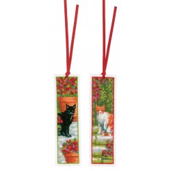 Kissat puutarhassa -kirjanmerkit PN-0183610