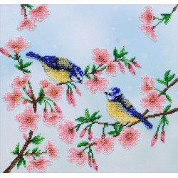 Linnut-helmikirjontatyö TN-1053